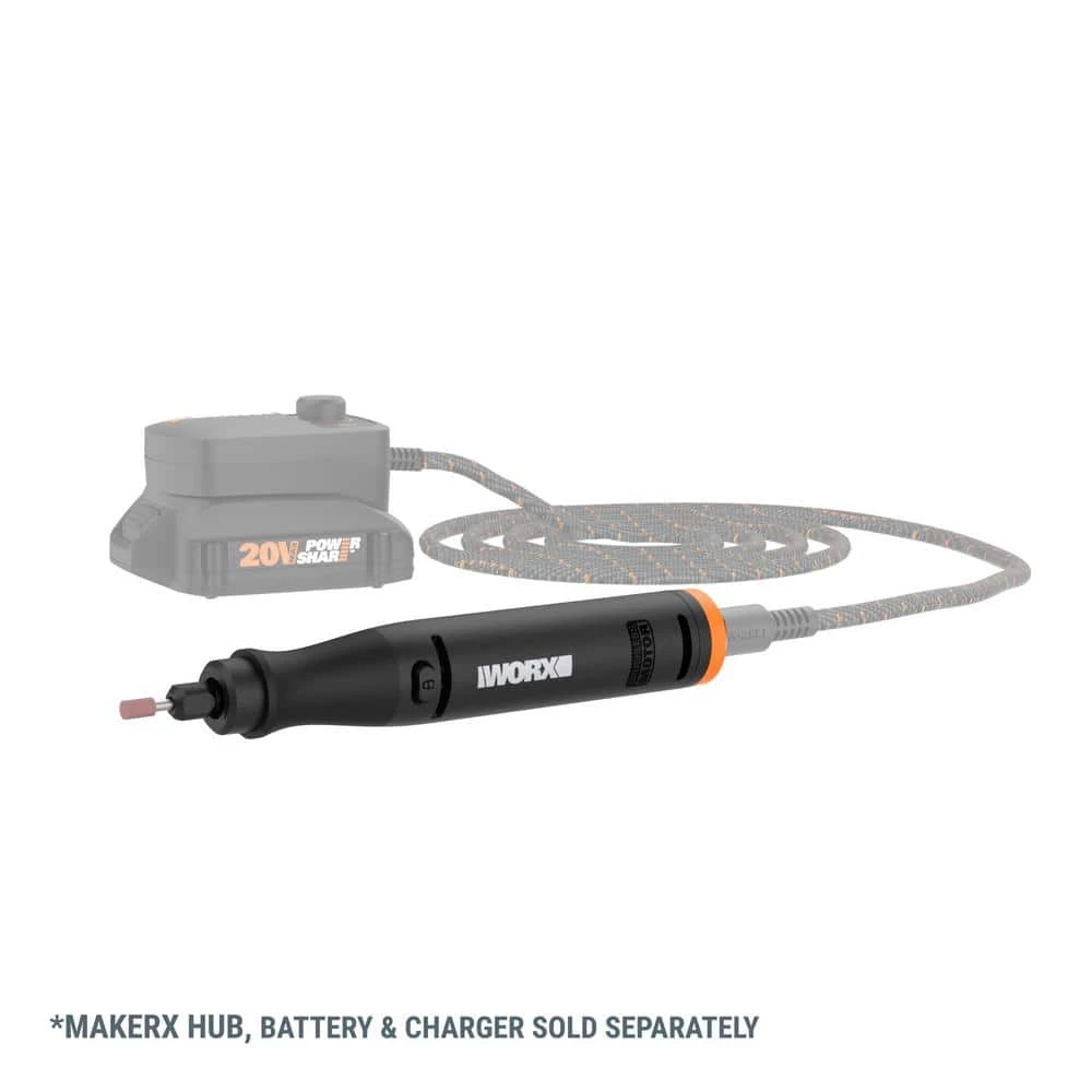 MakerX 20-Volt Rotary Tool with 20 Accessories (Tool-Only) by Worx 6 MakerX 20-Volt Rotary Tool with 20 Accessories (Tool-Only) by Worx - Image 4
