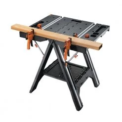 Pegasus Multi-Function Work Table and Sawhorse with Quick Clamps and Holding Pegs by Worx -Toolocity Shop worx saw horses wx051 4f 1000