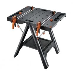 Pegasus Multi-Function Work Table and Sawhorse with Quick Clamps and Holding Pegs by Worx