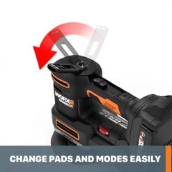 Power Share 20-Volt Sandeck Cordless 5 in. - 1 Multi-Sander with 5 Sanding Bases (Tool-Only) by Worx 11 Power Share 20-Volt Sandeck Cordless 5 in. - 1 Multi-Sander with 5 Sanding Bases (Tool-Only) by Worx -Toolocity Shop worx sheet sanders wx820l 9 1f 1000